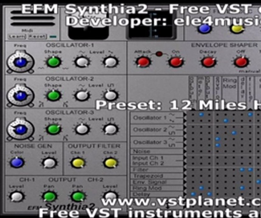 Synthia2 - Free VST effect synth