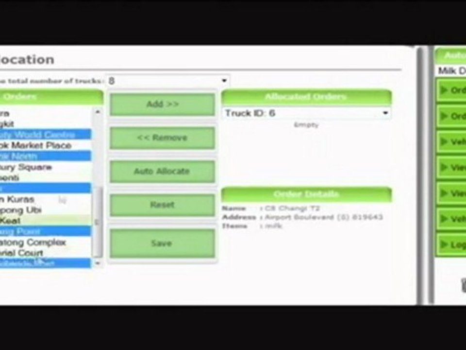 Dynamic Vehicle Tracking and Scheduling (speed up version)