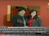 Evo Morales llegó a Argentina