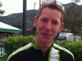 Ben Sonntag (Cannondale) talks to Cyclingnews after finishing stage 2 of La Ruta de los Conquistadores.