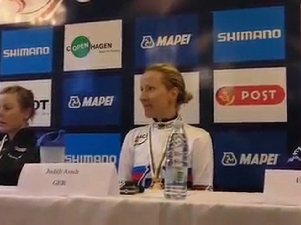 Judith Arndt on winning gold in the women's Worlds time trial