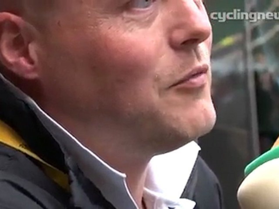 Brian Nygaard talks after Tour de France stage 20 timetrial