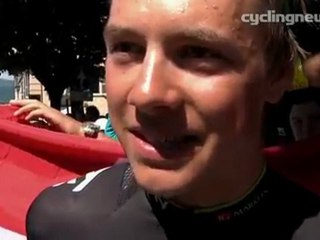 Edvald Boassen Hagen at start of Tour de France stage 18