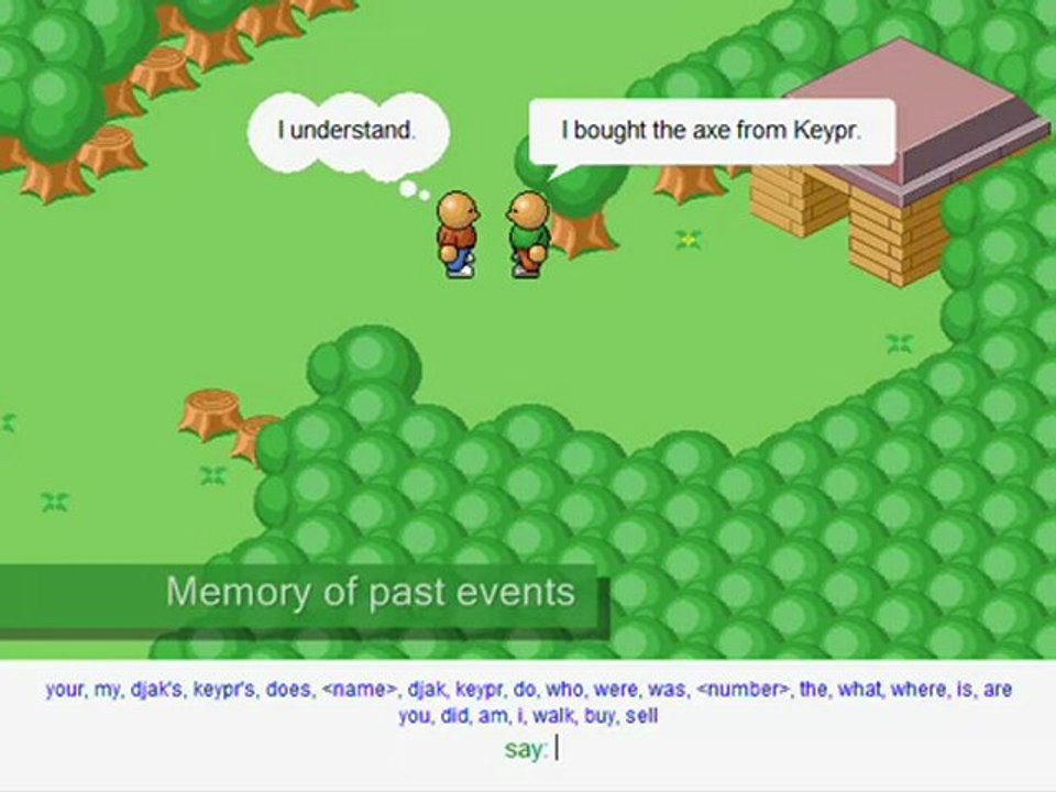 Intelligent and proactive game characters