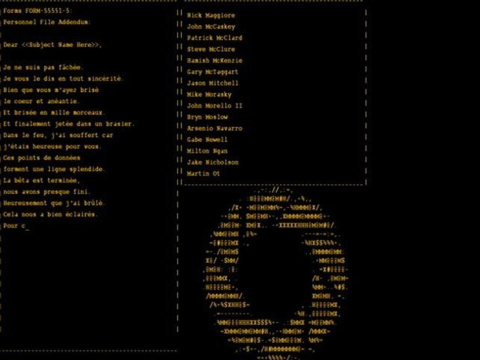 Portal fin partie 2 avec still alive