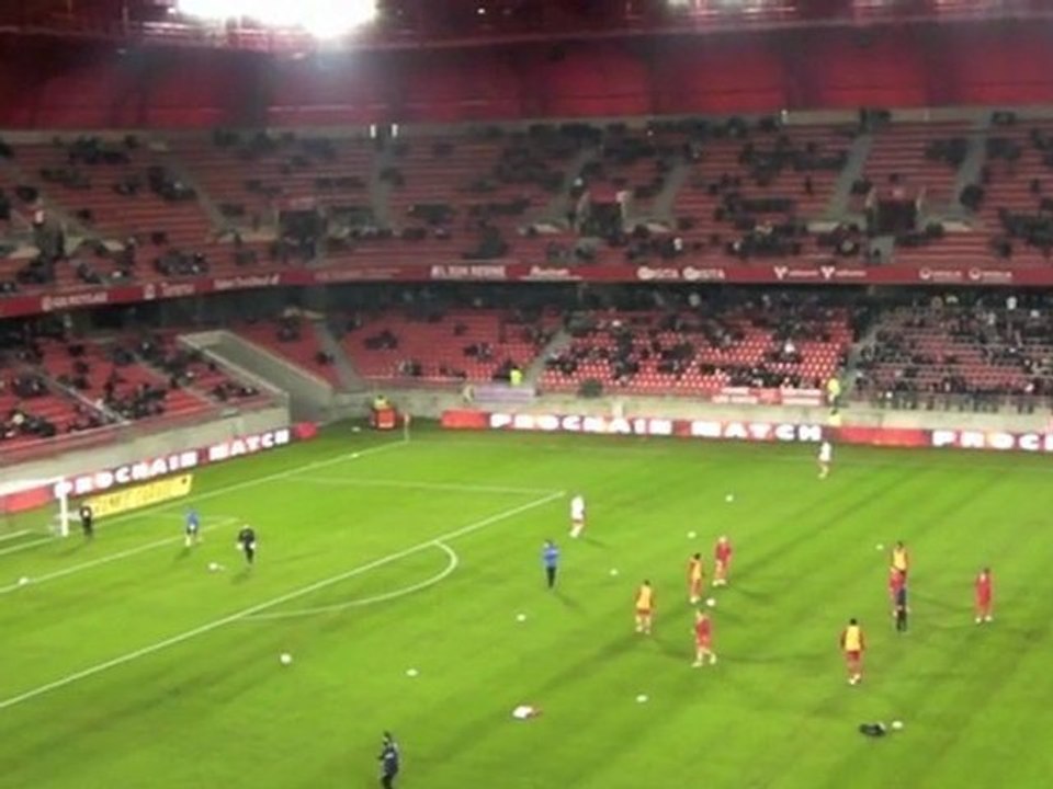 VAFC-Montpellier : l'échauffement