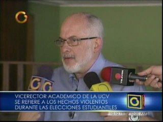 Vicerrector académico de la UCV: "Los resultados están en resguardo"