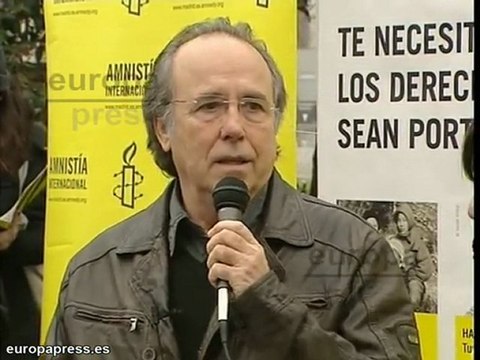 Serrat en apoyo a los derechos humanos