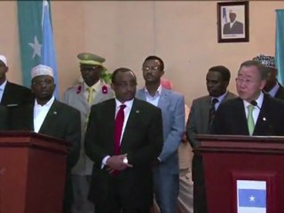 Somalie: visite inédit de Ban Ki-moon à Mogadiscio