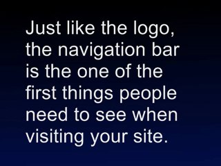 Placements of The Logo And The Navigation Bar