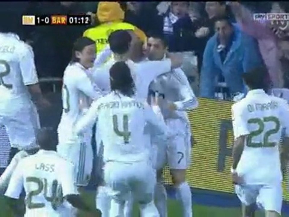 HD Goal Benzema - Real Madrid 1 - 0 Fc Barcelona 10/12/11