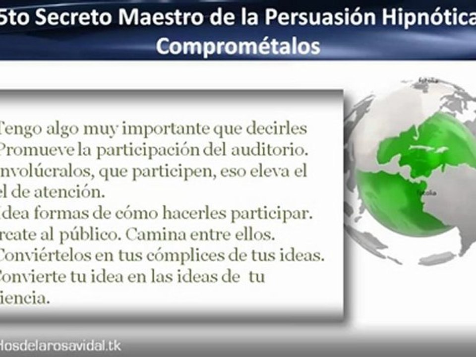 Persuasión Hipnótica | 10 Secretos para una Conferencia de Alto Impacto