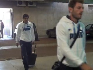 Η άφιξη των παικτών του ΑΠΟΕΛ