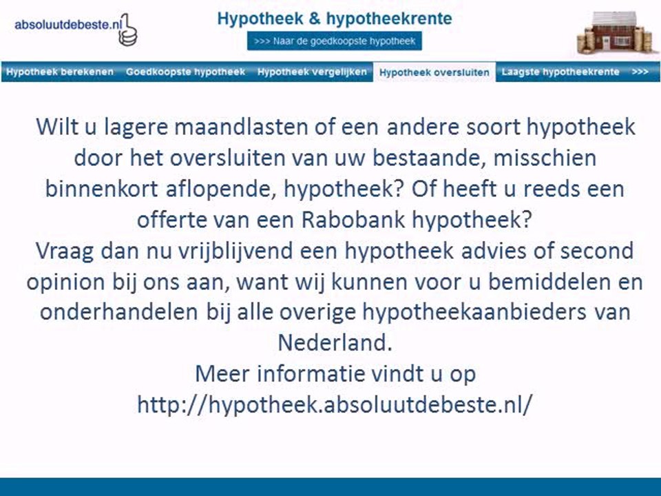 Hypotheek Rabobank