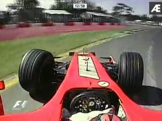 Australia 2007 GP Kimi Räikkönen runs wide