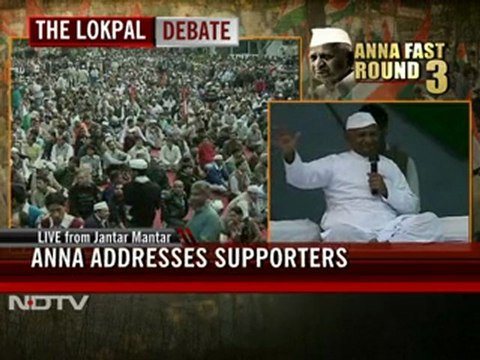Anna fasts for Lokpal, says will go to jail if needed