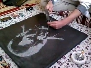 küçük bir nokta sanatı çalışması