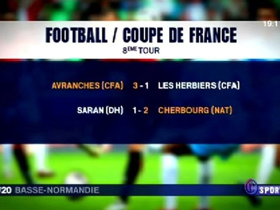 coupe de France de football : Avranches et Cher...