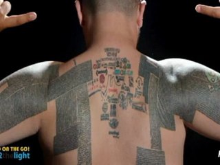 Tatouage de 100 000 URL sur le corps