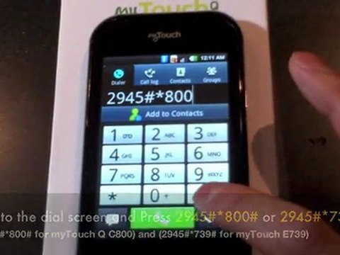 How to Unlock LG myTouch Q (C800) & LG myTouch 4G ...