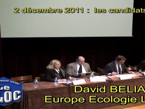 David BELIARD (VERTS) : présidentielles et BLOC