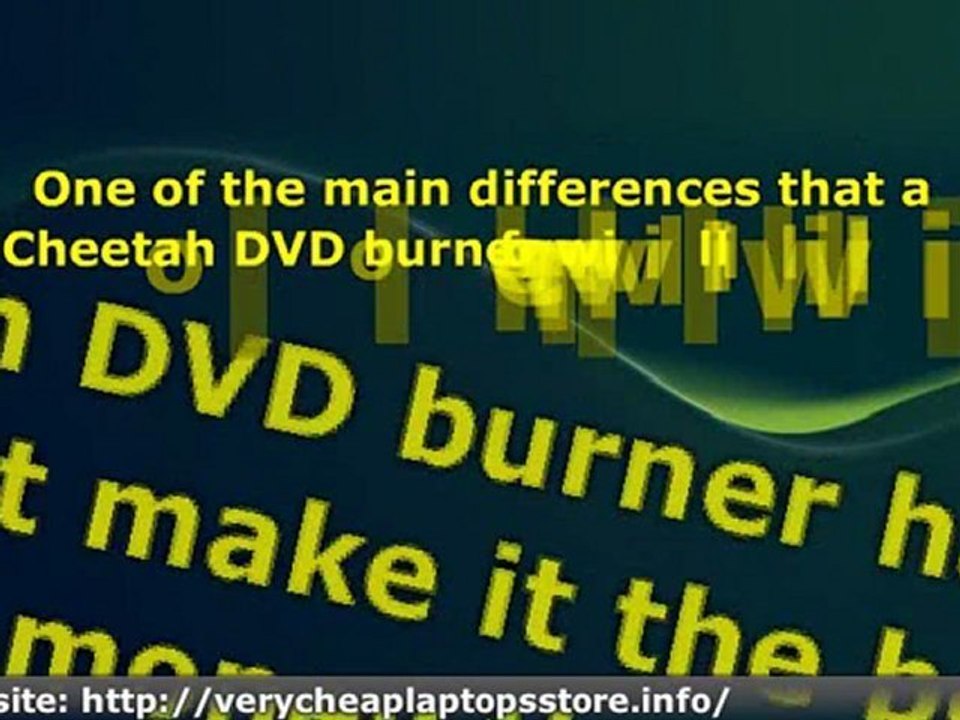 Using a Cheetah DVD Burner