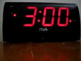 iTalk Clock with Voice Command Response LED Alarm Clock