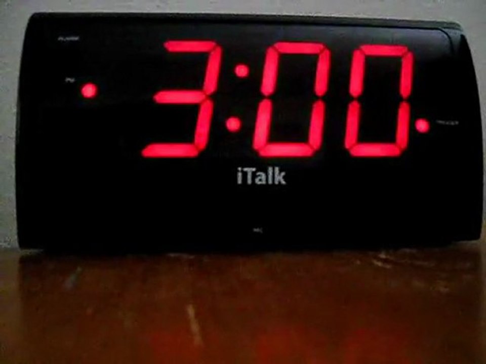 iTalk Clock with Voice Command Response LED Alarm Clock