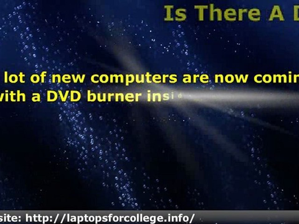 A New Computer with A DVD Burner