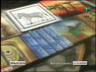 Décor de l’école de peinture de Poto-poto après 60 ans d’existence