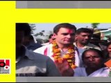 14. Sonia Gandhi, Rahul Gandhi and Priyanka Gandhi Vadra during campaign