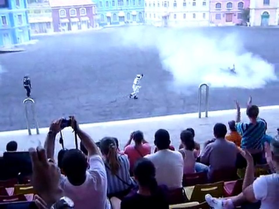 Crash moto: erreur de pilotage a Disney