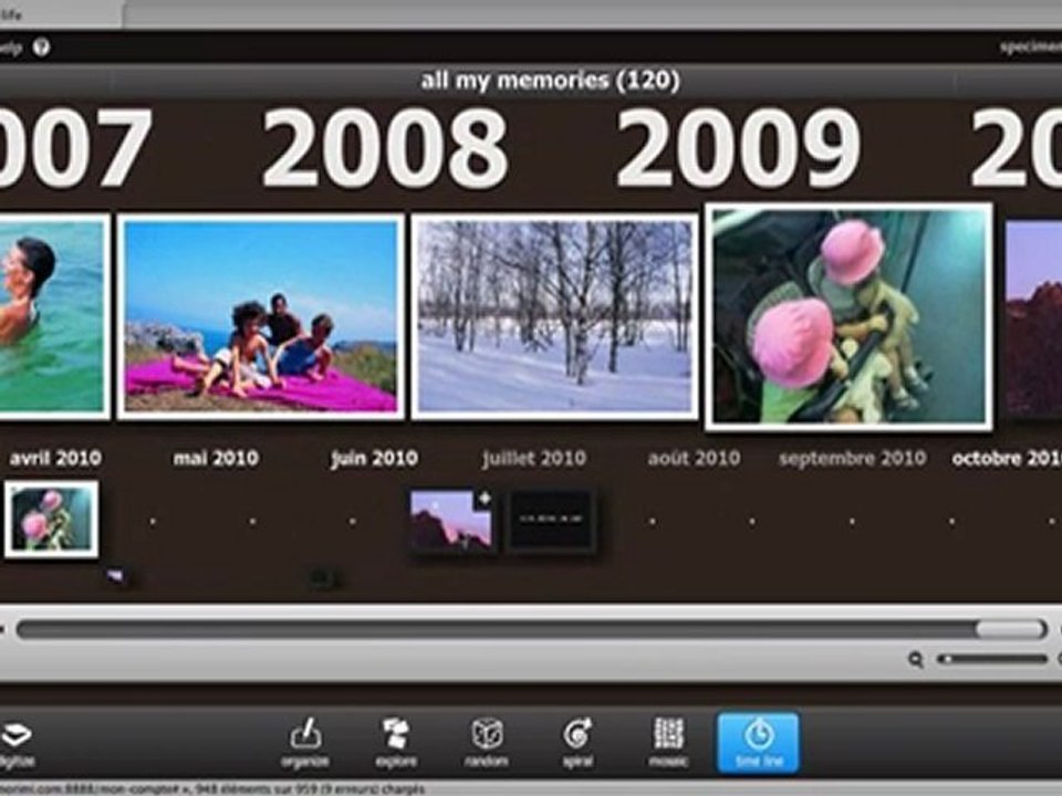 La timeline memory-life