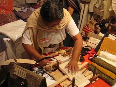 tissage de soie naturelle