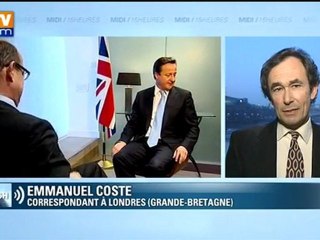 Sommet de Bruxelles : David Cameron défend son véto au traité européen