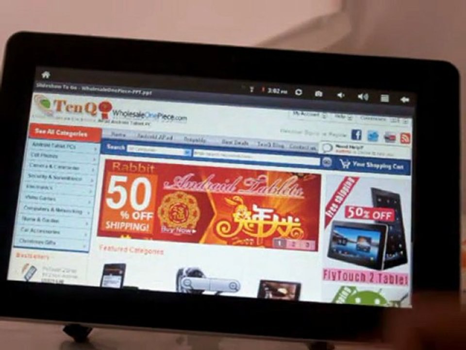 SuperPad V EPad Android 2.3 Tablet 10.2 Inch WIFI 3G GPS Infotmic X220