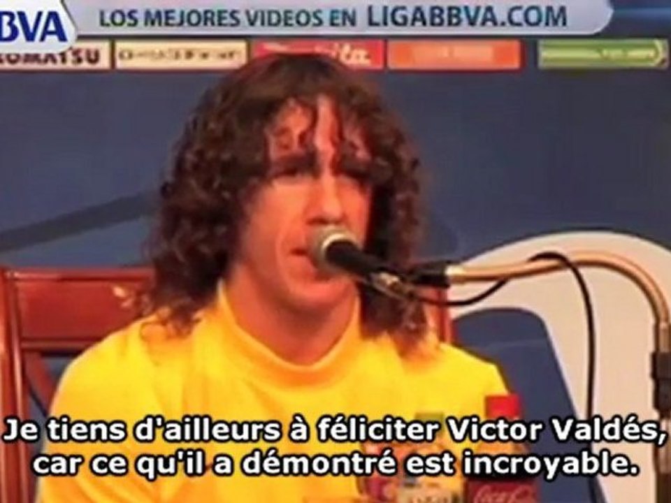 Puyol à Mourinho : "Le Barça a été supérieur"