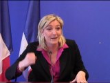 Marine Le Pen défend une réforme des subventions de l'Etat aux associations