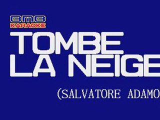 Tombe la neige - Adamo - Karaoke