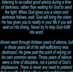 My Utmost for His Highest / Oswald Chambers - Vision and Darkness