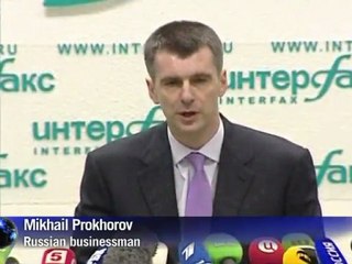 Russia tycoon Prokhorov launches Kremlin bid