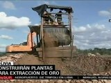 Bolivia construirá plantas para extracción de oro