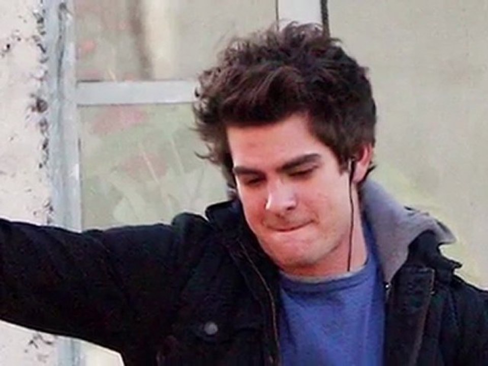 Der neue Spiderman am Set