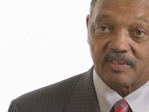 Rev Jesse Jackson talks to Christian Aid