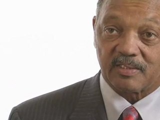 Rev Jesse Jackson talks to Christian Aid
