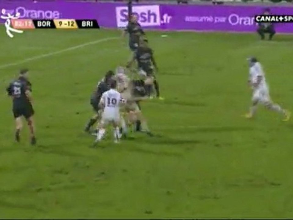 UNION BORDEAUX BEGLES - BRIVE  ESSAI DU BOUT DU MONDE