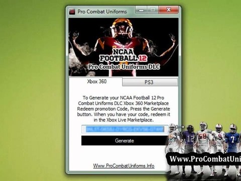How to Unlock NCAA Football 12 Nike Pro Combat Uniforms DLC Free