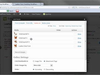 Jigoshop: How to add an image gallery to products