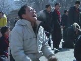 Pleurs et scènes d'hystérie après la mort de Kim Jong-Il