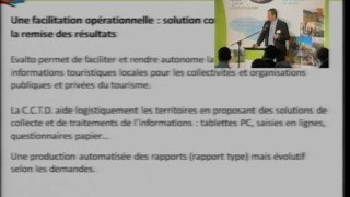 Le progiciel EvalTo : pour évaluer l’impact de l’activité touristique sur son territoire - José Pierre CHOLVY, expert CCTD